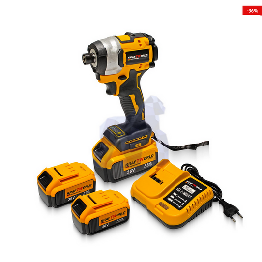 Kraft World Παλμικό Κατσαβίδι Μπαταρίας 36V